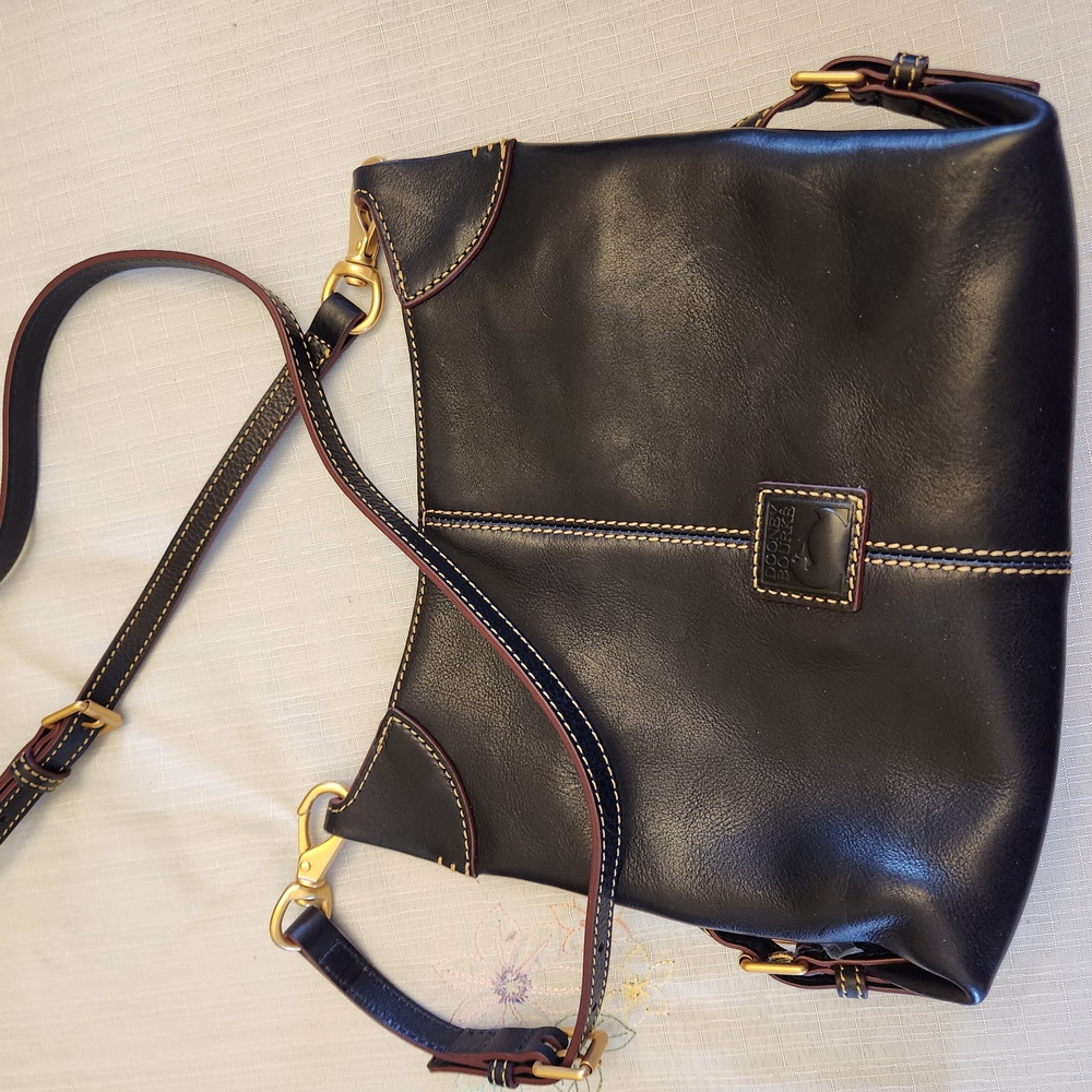 Black Leather Shoulder Bag